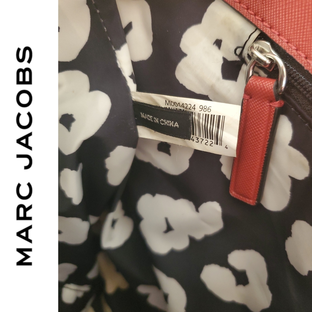 Marc Jacobs Sidekick Colorblock Tote Red White and Blue Handbag Silver & Red Tag - Picture 10 of 10